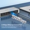 WAVLINK DisplayLink Laptop Docking Station - Quad Monitor 5K/4K @60Hz, 100W Charging - Thunderbolt 4/3, USB-C/A - M1 M2 Mac/Windows/Chrome/Ubuntu - 4 HDMI, 4 DP, 180W Power, SD 4.0 CR, 2.5Gbps LAN view 4