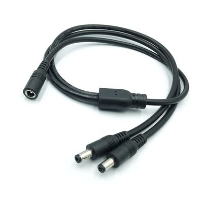 YSJJZRL 70cm 10A DC 5.5x2.5mm 1 Female to 2/3/4/5 Male,5.5mm x 2.5mm DC Y Splitter Cable (1 Female to 5 Male)