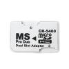 YANHAO [Video Game Parts] 1Pcs SD TF to Memory Stick MS Pro Duo for PSP 1000 2000 3000 Card Dual 2 Slot Adapter Converter [Replace] (Color : White Dual Card Slot) view 1