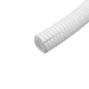 Split Loom Tubing Wire Conduit, White Corrugated Cable Protection Pipe, Tidy Tube for TV, Electric, Garden Lights (OD 7mm, 19.6 Ft) view 2