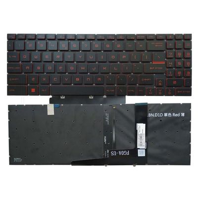 Laptop Replacement Keyboard Compatible for MSI Stealth GS76 MS-17M1 GF76 MS-17L1 GE76 11UE 11UG 11UH US Layout Backlit Red Font