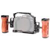 Foto4easy r50 cage for Canon R50 Camera with Quick Release Plate for Arca-Swiss,Includes Dual Universal Side Wooden Handle view 1