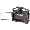 Foto4easy r50 cage for Canon R50 Camera with Quick Release Plate for Arca-Swiss,Includes Dual Universal Side Wooden Handle view 4