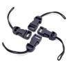 Padwa Lifestyle 4 Pcs Black Quick Release Camera Strap QD Loops Connector Adapter - Camera Quick Release Clip Compatible for All Compact Digital Cameras,Binoculars, Drone Remote Control and USB Stick view 1