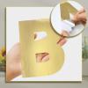 Seajan 184 Pcs Giant Letter Stickers Reflective Alphabet Stickers 6 Inch DIY Adhesive Waterproof Vinyl Letter Numbers Letras Grandes para Decoracion for School Glass Home Party Decor(Gold) view 3
