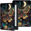 Rossy Case for 6" All-New Kindle 10th Generation 2019 Release Slim PU Leather Adjustable Stand Smart Cover with Auto Wake/Sleep for Kindle 10th Gen 2019,Butterfly Moth view 1