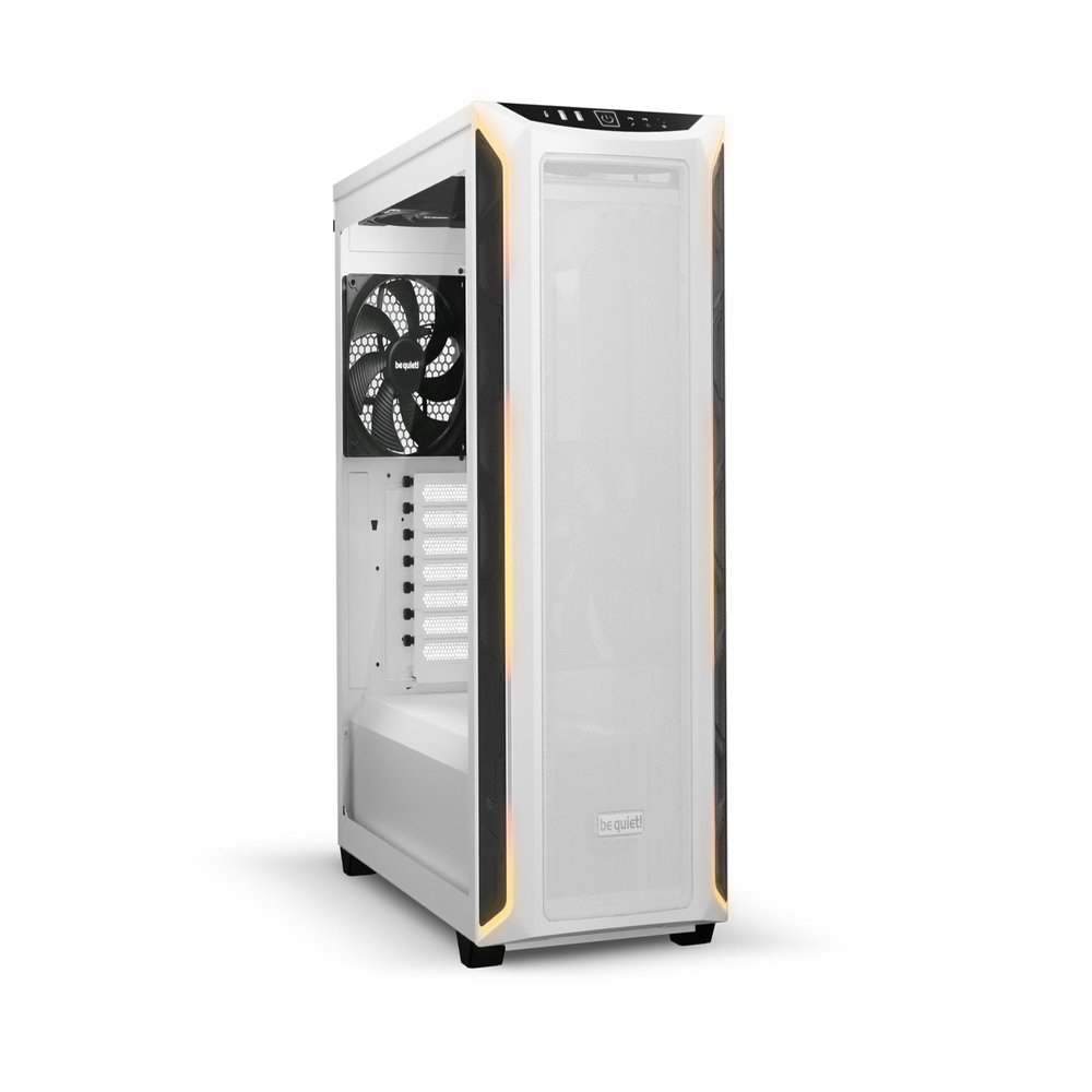 be quiet! Shadow Base 800 DX White ARGB ATX Mid-Tower Gaming PC Case, High Airflow Design, Tempered Glass, E-ATX Support, 420mm Radiator Ready BGW62