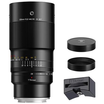 TTARTISAN 100mm F2.8 2X Ultra Macro Lens, Full Frame Lens for Sony E-Mount Mirrorless Cameras Alpha a7 a7II a7III a7R a7RII a7RIII a7RIV a7S a7SII a7SIII a9 a7C