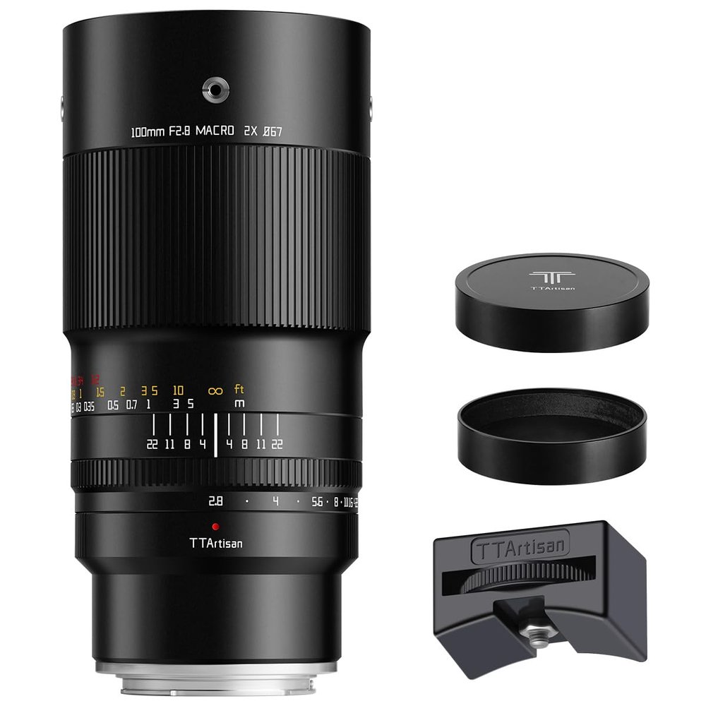 TTARTISAN 100mm F2.8 2X Ultra Macro Lens, Full Frame Lens for Sony E-Mount Mirrorless Cameras Alpha a7 a7II a7III a7R a7RII a7RIII a7RIV a7S a7SII a7SIII a9 a7C