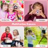 iMisH Upgrade 48M Kids Camera for Girls Boys Age 3-9, 1000mAh Large Battery with 1080p Video Camera for Kids - Shockproof Silicon Case and 32GB TF Card, Toddler Camera for Selfie (Pink) view 4