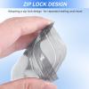 100 Pieces Antistatic Bag Resealable Bags Zipper Bag for SSD HDD and Electronic Device Antistatic Sealing Pocket Smell Proof Bags Zipper Foil Bags Packaging Pouch Food Storage Sample Bags(8 * 12cm) view 4
