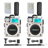 Wurui TXQ G6 Global-ptt 4G POC walkie Talkie for Adults Long Range intercom 1000 Miles Distance Network Two Way Radio (2silverwithCard) view 1
