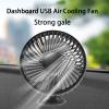 Car Fan, 3 Blades 360 Degree Rotation Relieve Heat Vehicle Fan, Universal Rear Seat USB Freshener Ventilation Fan for Car Home Office A view 3
