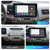 10.1" QLED Touch Screen Android 11 Car Stereo for Honda Civic 2006 2007 2008 2009 2010 2011 Upgrade Radio Dash Kit with GPS Navigation, Car-Play, Android Auto, Voice Control,36 Bands DSP,SWC view 2