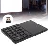 KIMISS 2 in 1 Number Pad Touchpad 22 Keys BT4.2 2.4G Type C Charging 500mAh Battery Numeric Keypad Number Pad (Black) view 4