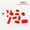SLOYCA 13/16pcs Colorful Silicone Anti Dust Plug Cover Stopper Laptop Dust Plug Laptop Dustproof USB Dust Plug Computer Accessories (Color : 13pcs red) view 2