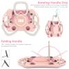 Case Cover Case Compatible with iPad Mini 6th Generation 2021 8.3 Inch Cute Cat Case Compatible with Kids Friendly Protective Cover Drop-Proof Shock-Proof W Rotating Kickstand+Handle+Shoulder Strap Ta view 2