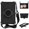 SGTD Case Cover Compatible with Xiaomi Mi Pad 4 Plus (10.1") Tablet Case Kids Shock Proof Protective Cover with Rotating Lightweight and Durable Stand,Shoulder Strap Tablet Cover (Color : Black) view 1