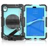 Case Cover Compatible with Lenovo Smart Tab M8 HD 8 inch TB-8505F/8505X/8705F Heavy Duty Shockproof TPU Case,Protective Cover W Screen Protector 360 Swivel Kickstand+Hand Strap+Shoulder Strap Tablet C view 1