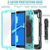 Case Cover Compatible with Lenovo Smart Tab M8 HD 8 inch TB-8505F/8505X/8705F Heavy Duty Shockproof TPU Case,Protective Cover W Screen Protector 360 Swivel Kickstand+Hand Strap+Shoulder Strap Tablet C view 3
