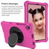 SGTD Case Cover Compatible with Xiaomi Mi Pad 4 Plus (10.1") Tablet Case Kids Shock Proof Protective Cover with Rotating Lightweight and Durable Stand,Shoulder Strap Tablet Cover (Color : Rose RED) view 3