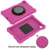 SGTD Case Cover Compatible with Xiaomi Mi Pad 4 Plus (10.1") Tablet Case Kids Shock Proof Protective Cover with Rotating Lightweight and Durable Stand,Shoulder Strap Tablet Cover (Color : Rose RED) view 4