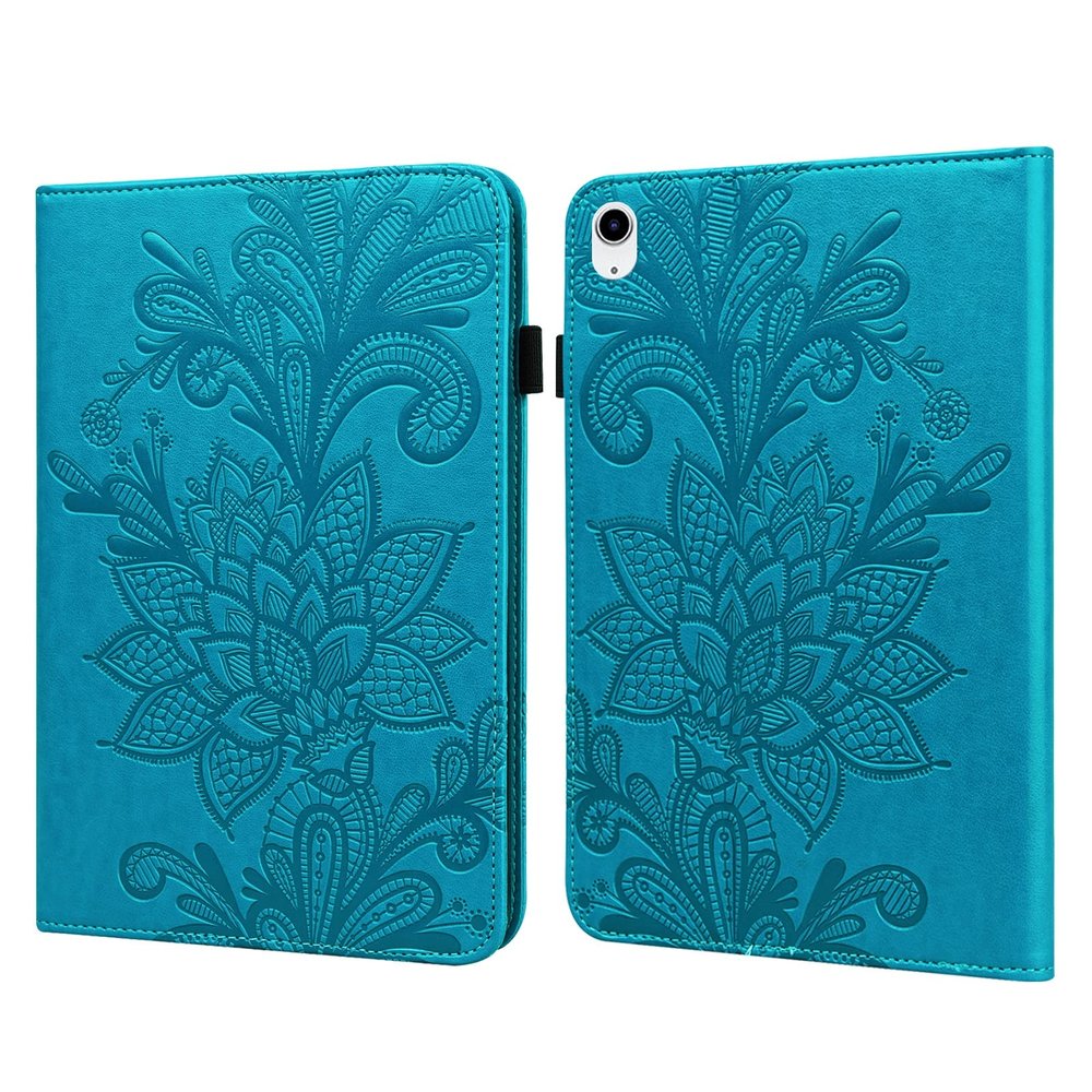 SGTD Case Cover Compatible with iPad 10th Generation 10.9" 2022 Released Slim Folding Stand Folio Tablet Case,Adjustable Fixing Strap Card Slot Shockproof Tablet Case Tablet Cover (Color : Blue)