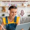 DVUIYYL Kids Headphones for School, Bluetooth Wireless Headphones with Microphone, Cat Ear Headphone for Girls and Boys view 2