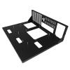 ALAMENGDA DIY Pc Test Bench, Open Chassis Case Rack for EATX/ATX/M-ATX/ITX Motherboards, Widely Body Heat Dissipation Design Open Air Pc Case, SSD Motherboards Accessories view 2