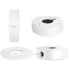 ENS Custom Drilling Junction Box for Security Cameras - Aluminum Enclosure - Dome/Turret/Bullet/Fisheye Cameras Base, 2 Side and 1 Bottom 3/4" Holes - White, 4.5" Diameter, 2 Pack view 2