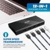 RVP+ Docking Station 3 Monitors, 12-in-1, Triple Display-4K HDMI Dual Monitors & VGA, 5Gbps USB-C/A Data Transfer, USB 3.0, 100W Laptop-Charging, Gigabit Ethernet, Audio, SD/TF Dongle (RVP-MCY93) view 3