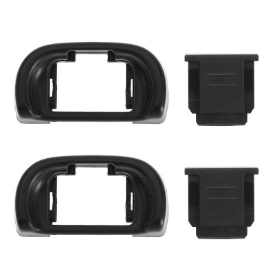 Micro Traders EP-11 Eyecup Eyepiece Viewfinder, Hot Shoe Protective Cover, Compatible with Sony A6000 A6100 A6300 A6400 A6500 A6600 A3500 A3000 A58 NEX-6 ZV1 ZV1 A7C, Etc.