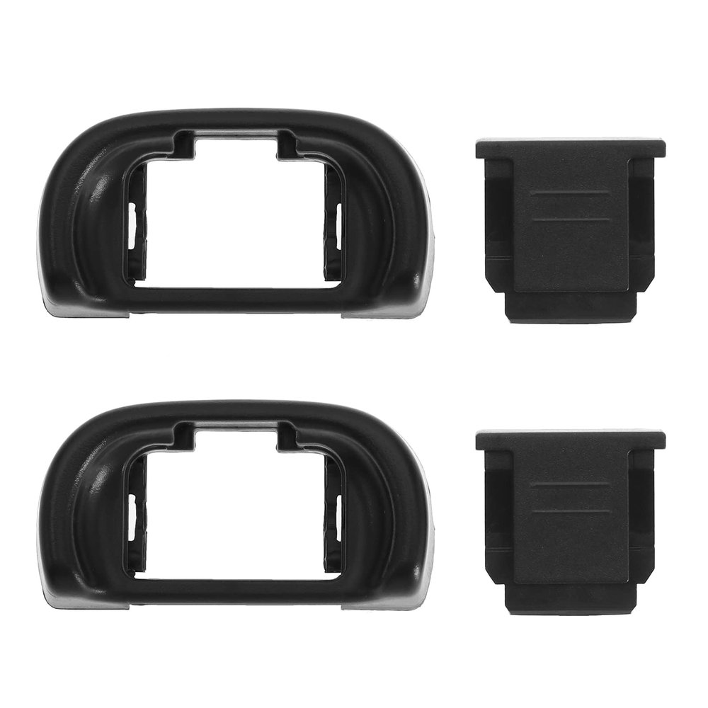 Micro Traders EP-11 Eyecup Eyepiece Viewfinder, Hot Shoe Protective Cover, Compatible with Sony A6000 A6100 A6300 A6400 A6500 A6600 A3500 A3000 A58 NEX-6 ZV1 ZV1 A7C, Etc.