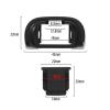 Micro Traders EP-11 Eyecup Eyepiece Viewfinder, Hot Shoe Protective Cover, Compatible with Sony A6000 A6100 A6300 A6400 A6500 A6600 A3500 A3000 A58 NEX-6 ZV1 ZV1 A7C, Etc. view 4