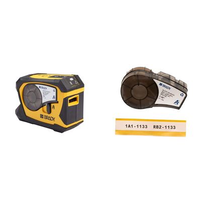Brady M211 Portable Bluetooth Label Printer + Authentic Self-Laminating Wire Wrap Tape