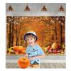 MAQTT 7X5FT Autumn Thanksgiving Photography Background Forest Autumn Harvest Pumpkin Baby Bathing Children's Birthday Party Backdrop Banner Props Photo view 3
