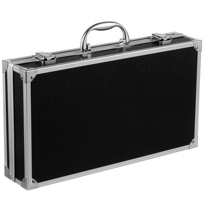 ERINGOGO Aluminum Alloy Toolbox 14 Inch - Large Capacity Multi-Purpose Storage Case with Safety Clasp and Handle Portable Tool Container for Home Garage School Hospital Medicine and Accessories