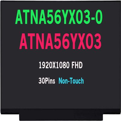 WARWOLFTEAM Screen Replacement 15.6in ATNA56YX03 ATNA56YX03-0 EDP 30Pins 19201080 AM-OLED Glossy Compatible with ASUS VivoBook Pro 15 AM-OLED M3500 M3500QC M6500 K3500 X1505 (Non-Touch)