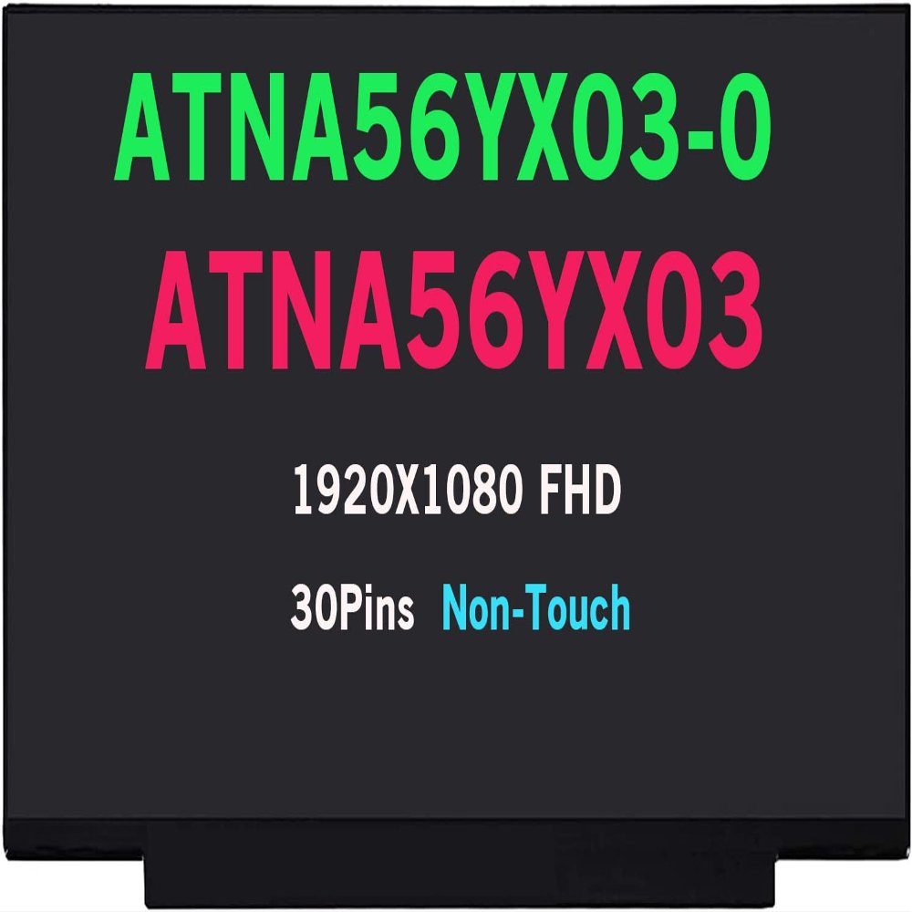 WARWOLFTEAM Screen Replacement 15.6in ATNA56YX03 ATNA56YX03-0 EDP 30Pins 19201080 AM-OLED Glossy Compatible with ASUS VivoBook Pro 15 AM-OLED M3500 M3500QC M6500 K3500 X1505 (Non-Touch)