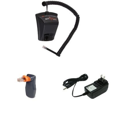 Celestron - SkySync Telescope GPS Accessory, Black (93969) & SkyPortal WiFi Module - Control Your Celestron Computerized Telescope via Smartphone & 18778 AC Adapter (Black)