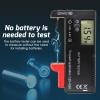 Universal Battery Checker Small Digital Battery Capacity Tester Meter for AAA AA C D 9V 3.7V 1.5V Button Cell Household Batteries view 4