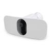 Arlo Pro 3 Floodlight Camera, White & Solar Panel Charger (2021 Released) Certified Accessory, White & Outdoor Charging Cable Certified Accessory - 25 ft, White view 2