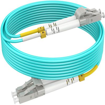 0.5m(1.6ft) OM3 Fiber LC to LC, Multimode Fiber Patch Cable, Options 7inch~500ft, 40GB, LSZH, 