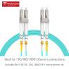 0.5m(1.6ft) OM3 Fiber LC to LC, Multimode Fiber Patch Cable, Options 7inch~500ft, 40GB, LSZH,  view 2