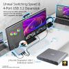 ATEN US3311 2-Port USB-C KVM Switch 2 PC 1 Monitor DisplayPort Out - 8K / 4K - 144hz 120Hz 60Hz 4-Port USB 3.2 DP 1.4 PD 3.0 for Windows PC and Mac view 2