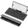 SIKAI CASE Foldable Bluetooth Keyboard with Magnetic Stand,Aluminum Alloy Mini Quiet Folding Portable Lightweight Travel Rechargeable Pocket for Tablet,iPad, Phones, Black view 1