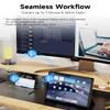 SIKAI CASE Foldable Bluetooth Keyboard with Magnetic Stand,Aluminum Alloy Mini Quiet Folding Portable Lightweight Travel Rechargeable Pocket for Tablet,iPad, Phones, Black view 2