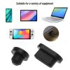 Create idea 10PCS Type-C Port Dust Plugs & 10PCS 3.5mm Headphone Plugs Silicone Protective Cover Waterproof Dustproof Stopper Cap for Laptop PC Black view 3