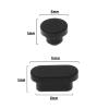 Create idea 10PCS Type-C Port Dust Plugs & 10PCS 3.5mm Headphone Plugs Silicone Protective Cover Waterproof Dustproof Stopper Cap for Laptop PC Black view 4