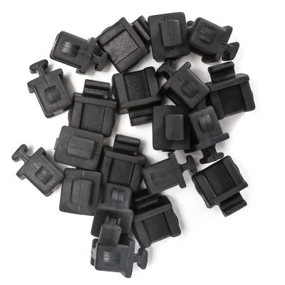 QSFPTEK 20pcs SFP Anti-Dust Cap Covers, SFP+ Port Protector, Fiber Optic Dust Caps, Durable Soft Silicone Protector for Switch, Network Cards, Router, Media Converters